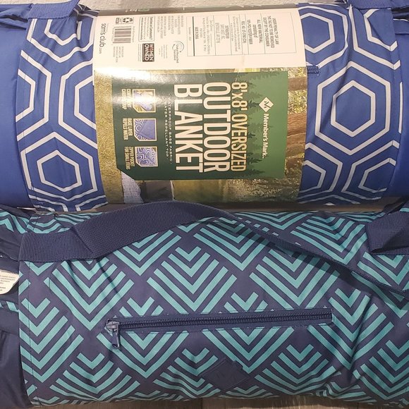 Oversized Blanket Reversable Colors: Grey, Blue, dark Blue - Picture 5 of 5